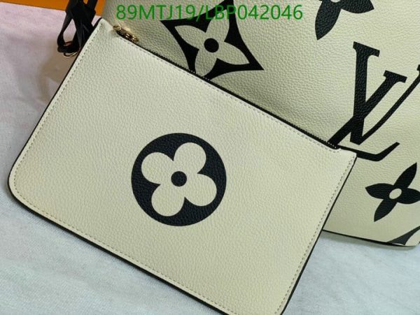 Louis Vuitton AAA+ Replica Designer Black/White Neverfull LBP0420467654