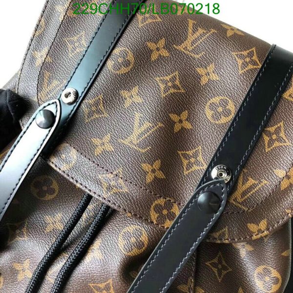 Louis Vuitton 1:1 Mirror Replica Lana Monogram Macassar Christopher MM Backpack LB07021812457