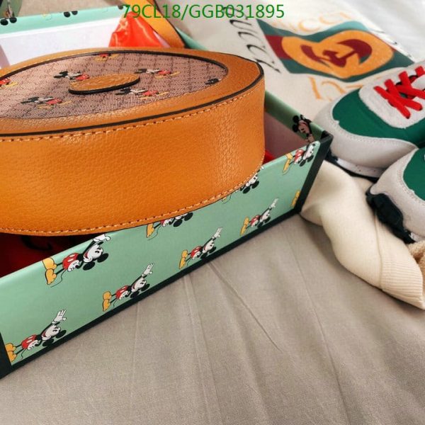 Gucci AAA+ Replica Mickey Mouse Round Leather Shoulder Bag GGB0318954853