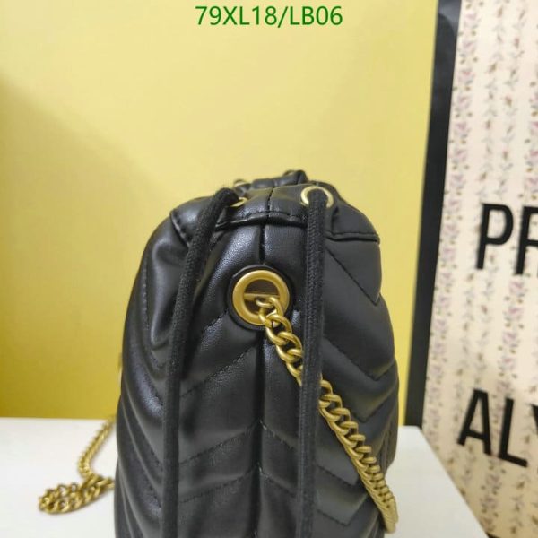 Gucci AAA+ Replica GG Marmont Mini Bucket Bag LB06523985746