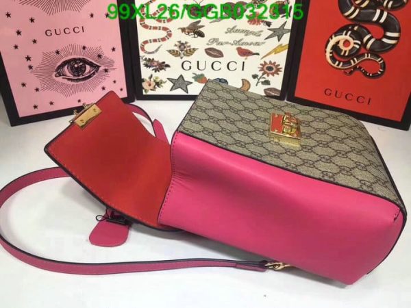 Gucci Padlock AAA+ Replica Coated Leather Mini Backpack GGB0323154831