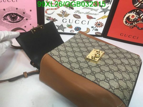 Gucci Padlock AAA+ Replica Coated Leather Mini Backpack GGB0323154831