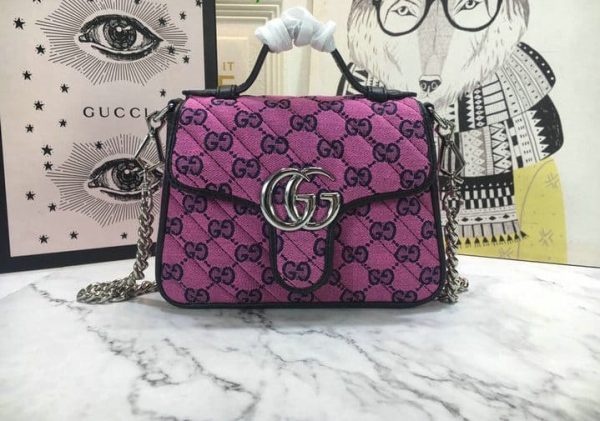 Gucci Mini GG AAA+ Replica Marmont Top-Handle Bag GGBP051004412