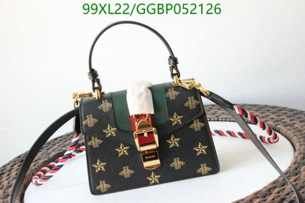 Gucci AAA+ Replica Embroidered Sylvie Small Shoulder Bag GGBP052126827