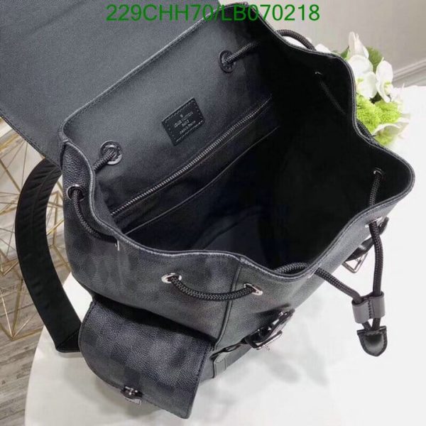 Louis Vuitton 1:1 Mirror Replica Lana Monogram Macassar Christopher MM Backpack LB07021812457