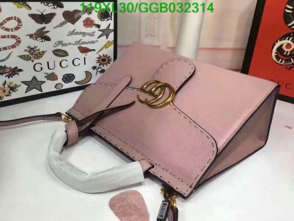 Gucci AAA+ Replica Multicolor GG Marmont Top Handle Bag GGB0323144638