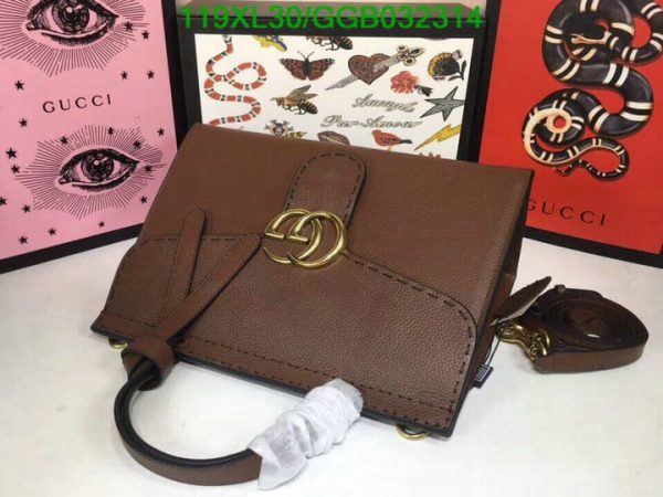 Gucci AAA+ Replica Multicolor GG Marmont Top Handle Bag GGB0323144638