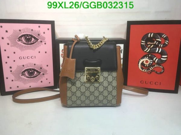 Gucci Padlock AAA+ Replica Coated Leather Mini Backpack GGB0323154831