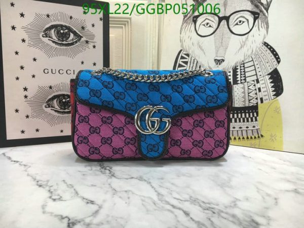 Gucci AAA+ Replica GG Marmont Multicolor Shoulder Bag GGBP051006167