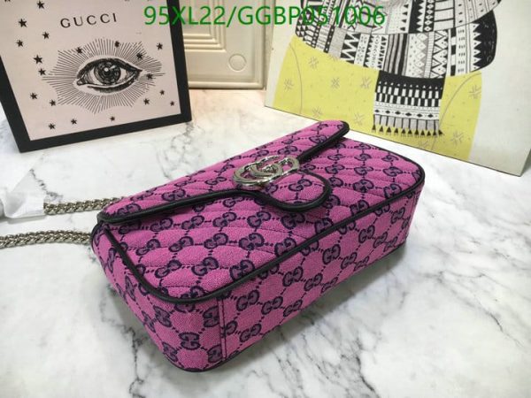 Gucci AAA+ Replica GG Marmont Multicolor Shoulder Bag GGBP051006167