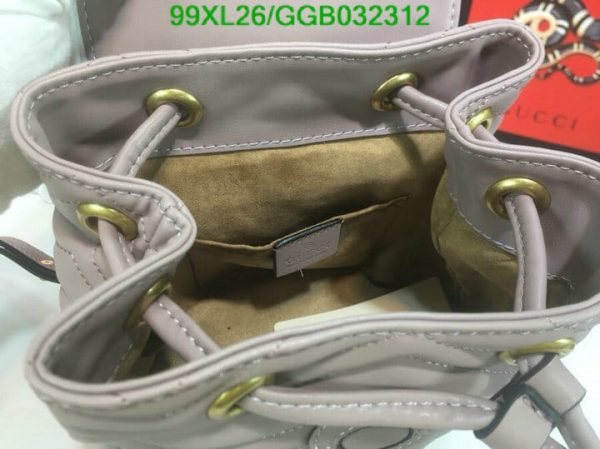 Gucci AAA+ Replica GG Marmont Leather Mini Backpack GGB0323124853