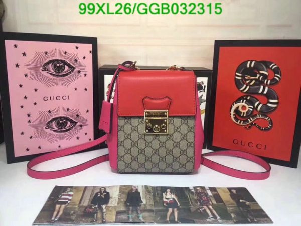 Gucci Padlock AAA+ Replica Coated Leather Mini Backpack GGB0323154831