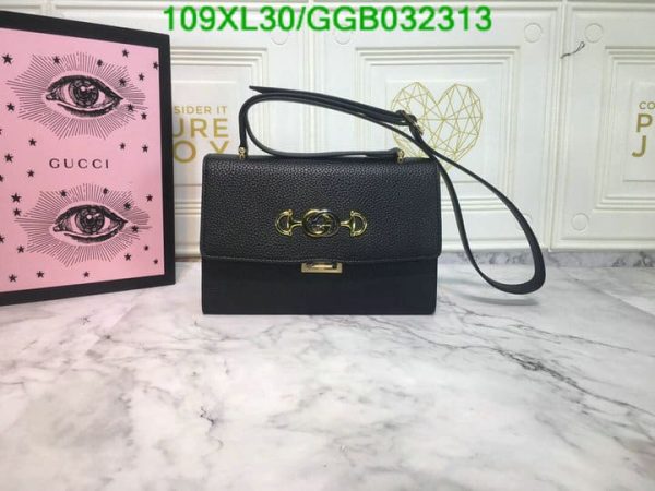 Gucci Zumi AAA+ Replica Leather Small Shoulder Bag GGB0323136421