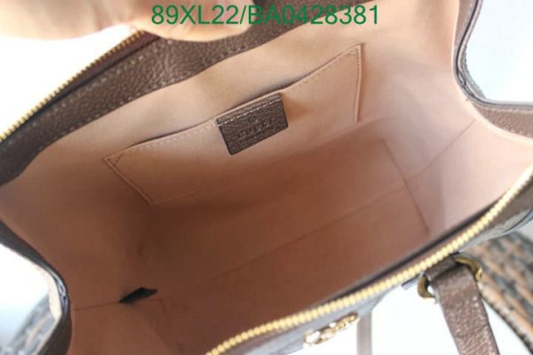 Gucci AAA+ Replica GG Beige / Ebony Ophidia Tote Bag BA04283814632