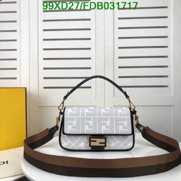 Fendi AAA+ Replica Zucca Baguette Shoulder Bag FDB0317171110