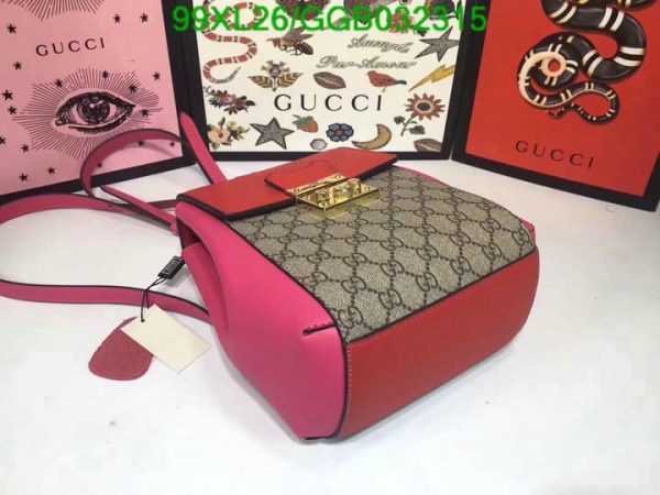 Gucci Padlock AAA+ Replica Coated Leather Mini Backpack GGB0323154831