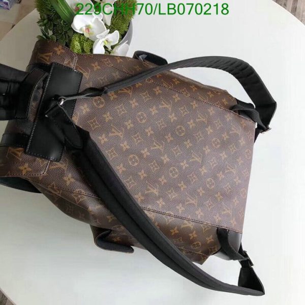 Louis Vuitton 1:1 Mirror Replica Lana Monogram Macassar Christopher MM Backpack LB07021812457