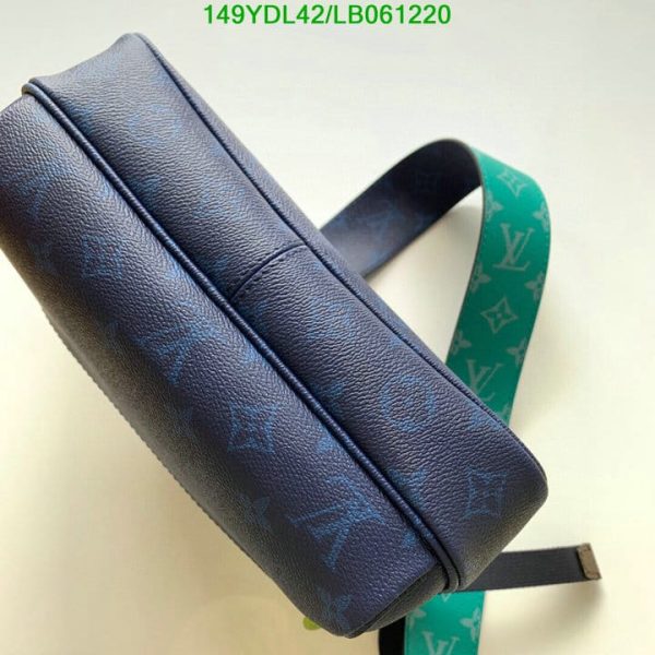 Louis Vuitton 1:1 Mirror Replica  Pm Blue Outdoor Messenger Bag LB06122041237