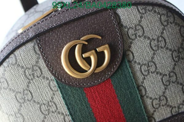 Gucci AAA+ Replica GG Ophidia Brown Men’s Backpack BA04283807324