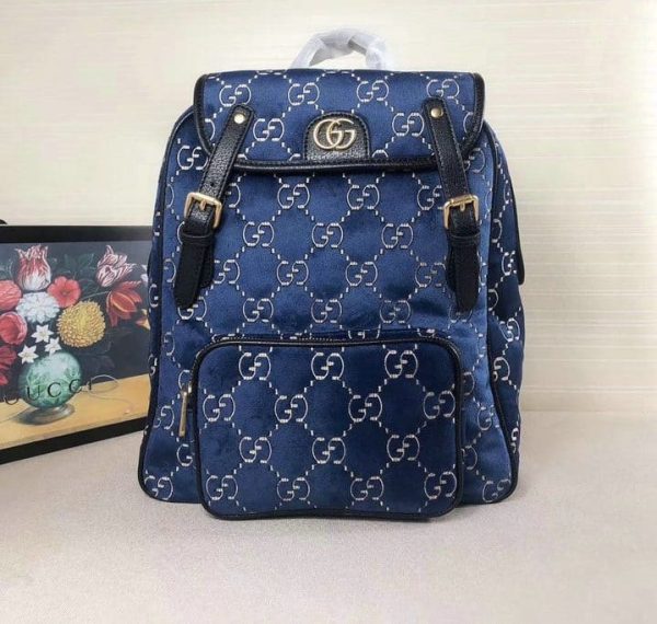 Gucci AAA+ Replica Luxury Inspired Velvet Small Backpack GGB0313924851