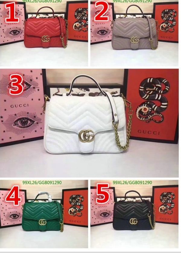 Gucci Marmont AAA+ Replica Luxury Top Handle Bag GGB0912905213