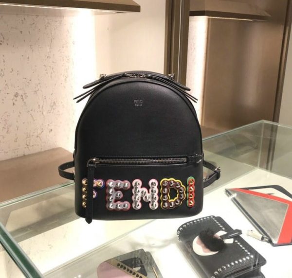 Fendi Studded 1:1 Super Quality Replica Women Backpack FDB0114591114