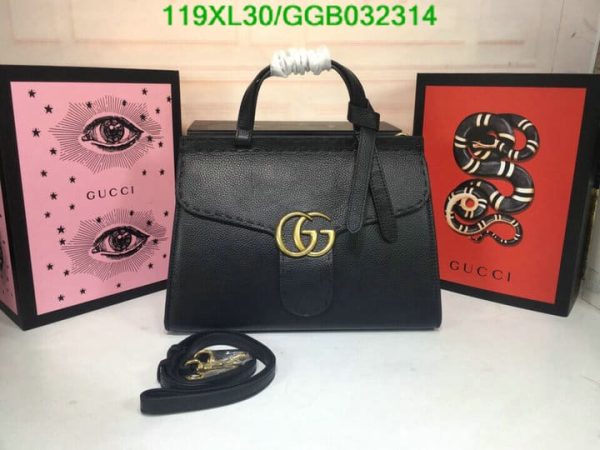 Gucci AAA+ Replica Multicolor GG Marmont Top Handle Bag GGB0323144638