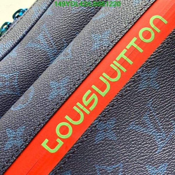 Louis Vuitton 1:1 Mirror Replica  Pm Blue Outdoor Messenger Bag LB06122041237