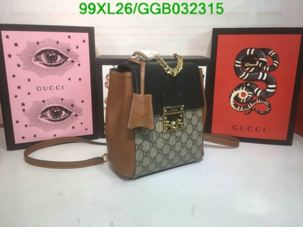 Gucci Padlock AAA+ Replica Coated Leather Mini Backpack GGB0323154831