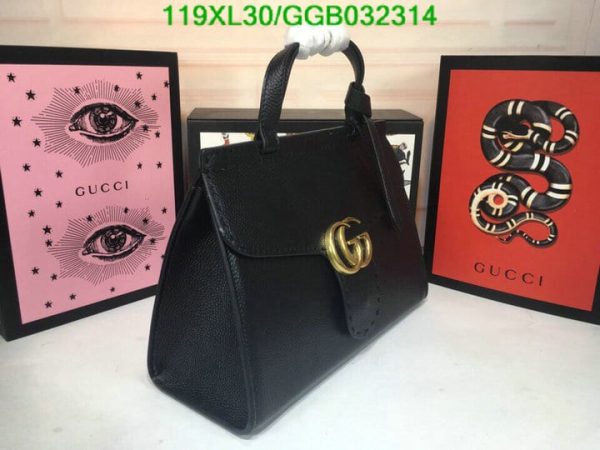 Gucci AAA+ Replica Multicolor GG Marmont Top Handle Bag GGB0323144638