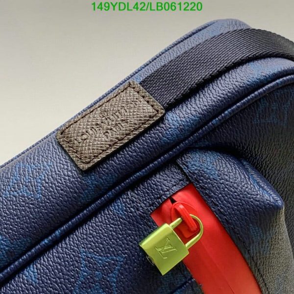 Louis Vuitton 1:1 Mirror Replica  Pm Blue Outdoor Messenger Bag LB06122041237