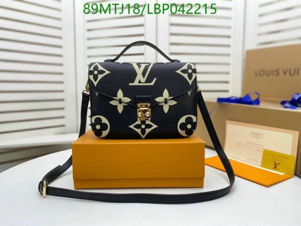 Louis Vuitton AAA+ Replica Black/White Pochette Metis LBP0422150874