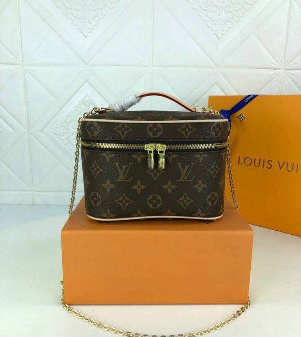 Louis Vuitton AAA+ Replica Nice Nano Brown Bag LBU0113361872