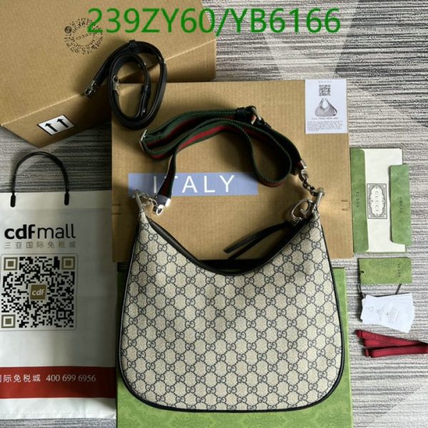 Gucci 1:1 Mirror Replica Attache Large Shoulder Bag YB61661672819