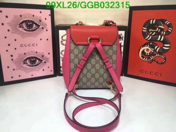 Gucci Padlock AAA+ Replica Coated Leather Mini Backpack GGB0323154831