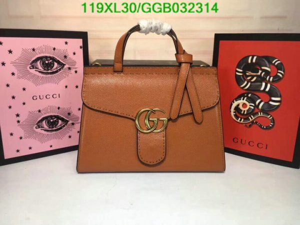 Gucci AAA+ Replica Multicolor GG Marmont Top Handle Bag GGB0323144638