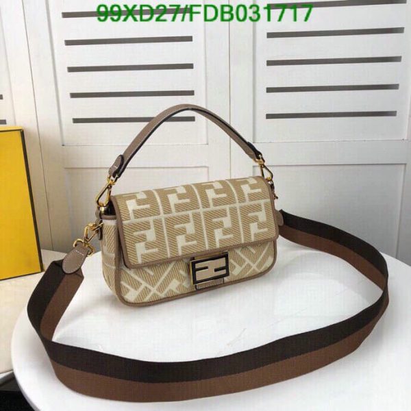 Fendi AAA+ Replica Zucca Baguette Shoulder Bag FDB0317171110