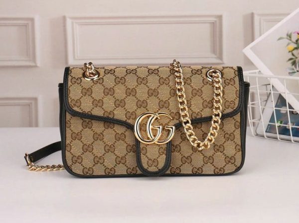 Gucci AAA+ Replica Marmont Luxury Canvas Handbag BA04283934837