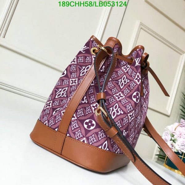 Louis Vuitton 1:1 Mirror Replica Jacquard Petit Noe Bordeaux LB05312412367