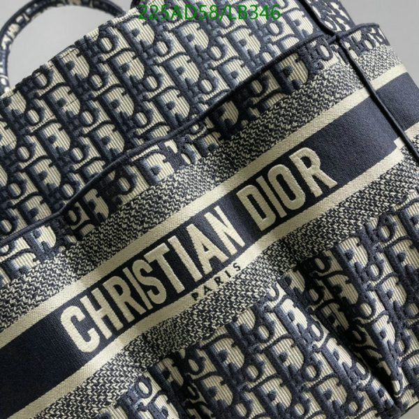 Christian Dior 1:1 Mirror Catherine Oblique Canvas Embroidery Tote LB34619751672