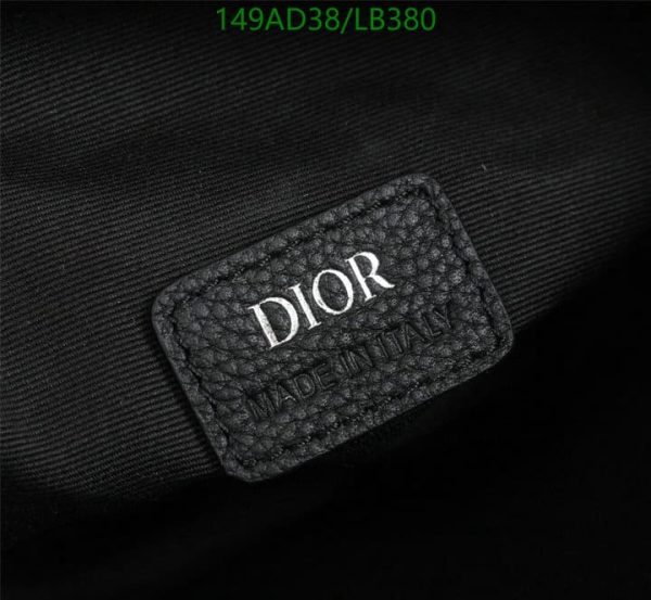 Christian Dior 1:1 Mirror Replica Oblique Jacquard Saddle Bag LB38021829716