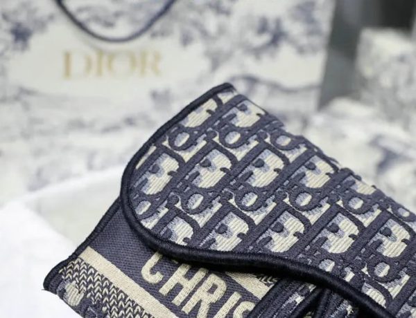 Christian Dior 1:1 Mirror Replica Oblique Saddle Slim Pouch DOB0627412185