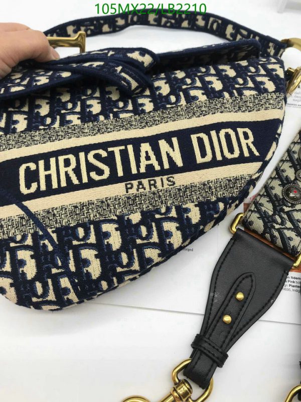 Christian Dior AAA+ Oblique Embroidery Saddle Bag LB22102193829