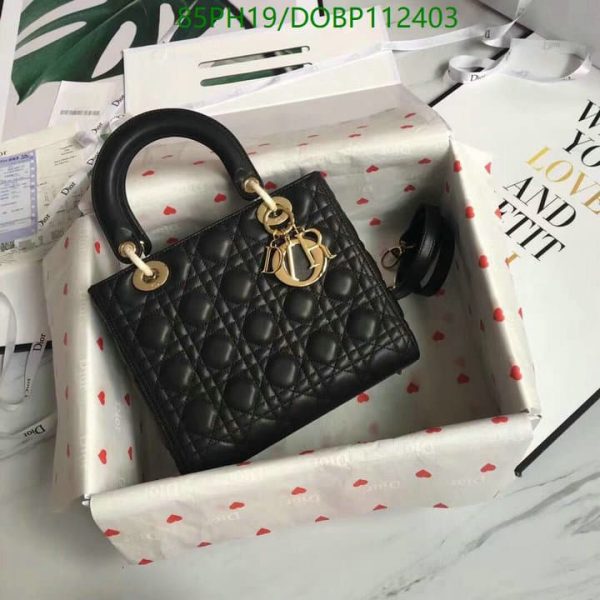 Christian Dior AAA+ Replica Black Cannage Leather Lady Bag DOBP112403854