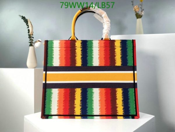 Christian Dior AAA+ Replica D-Stripes Canvas Book Tote LB57164385974