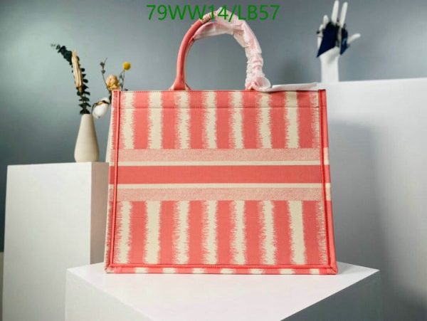 Christian Dior AAA+ Replica D-Stripes Canvas Book Tote LB57164385974