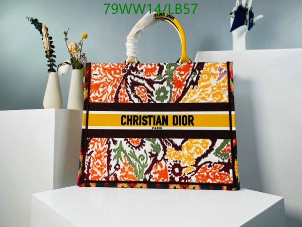 Christian Dior AAA+ Replica D-Stripes Canvas Book Tote LB57164385974