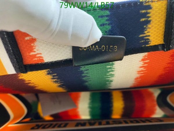 Christian Dior AAA+ Replica D-Stripes Canvas Book Tote LB57164385974