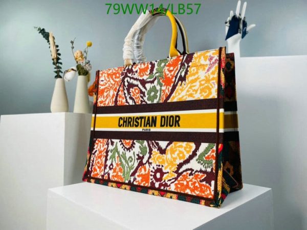 Christian Dior AAA+ Replica D-Stripes Canvas Book Tote LB57164385974