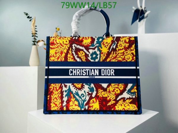 Christian Dior AAA+ Replica D-Stripes Canvas Book Tote LB57164385974